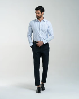 ام کی کالکشن پیراهن آستین بلند mk-1683-dark-blue