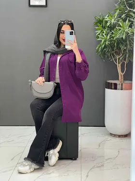 مانتو شومیزی لینن دوجیب