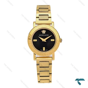 ساعت مچی زنانه ورساچه Petit طلایی صفحه مشکی Versace-6360-L