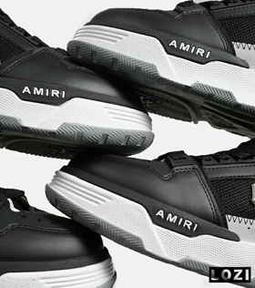 کفش کتانی مشکی سفید AMIRI MA2 Leather