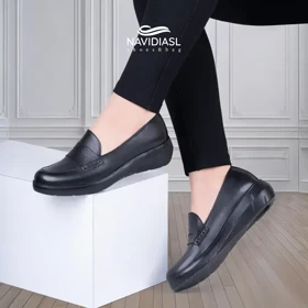 کفش زنانه طبی تمام چرم کد 2031009