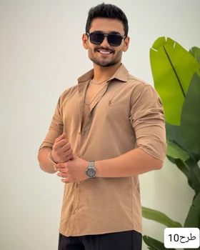 پیراهن مردانه استین بلند پلاس_کد4307