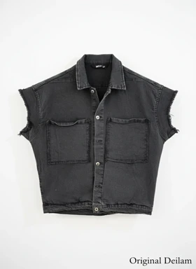 محصول پرمیوم پلاس # وست جین ذغالی استایل لش باکسی کیفیت استثنایی