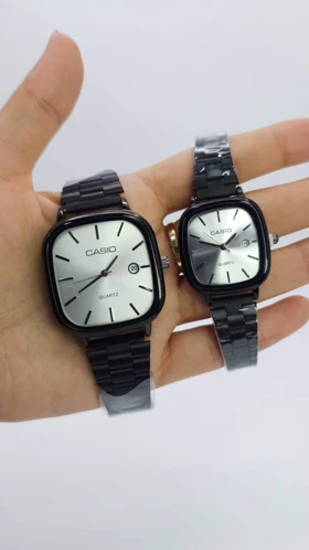 ساعت مچی ست مردانه و زنانه کاسیو اولدمانی Casio با موتور کوارتز و تاریخ دار