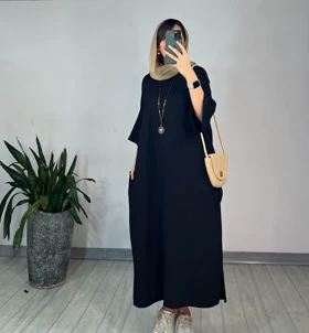 مانتو بلند آرشیدا مشکی