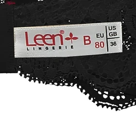 سوتین زنانه تمام تور لین مدل فنردار مشکی کد 4680-615