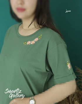 تیشرت گلدوزی زنبق