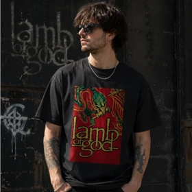 تیشرت طرح لمب آو گاد lamb of God کد 09