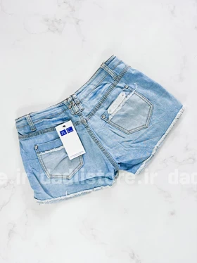 شورتک کوتاه جین پاچه ریش ظریف