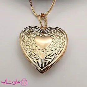 پلاک زنانه ژوپینگ طرح قلب بازشو کد 494