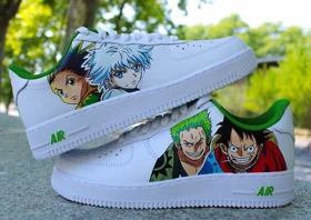 کفش اسپرت ONE PIECE کاستوم کتانی انیمه وان پیس ایرفورس نایک nike air force کد 83720