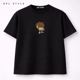 تیشرت باکسی طرح نوستالژی 100٪ پنبه | کد 1386