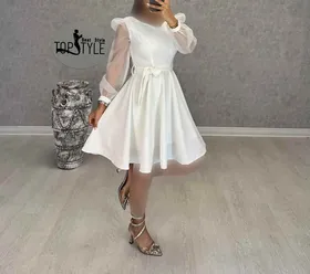 پیراهن عروسکی آستین بیده : 1009082