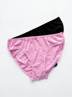 شورت اسلیپ نخ پنبه ساده پاپیون دار سایز 3XL میسپل Misspel