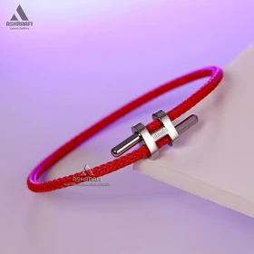 دستبند زنانه هرمس Hermes Cable Bracelet 01 (قرمز)