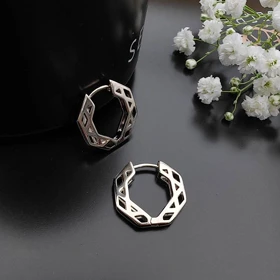 گوشواره حلقه‌ای مینیمال ژوپینگ کد 147