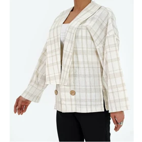 کت لینن ژاکارد زنانه