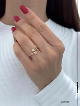 انگشتر کاف دو گل رز