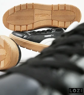 کفش کتانی مردانه مشکی کرم PUMA SUEDE