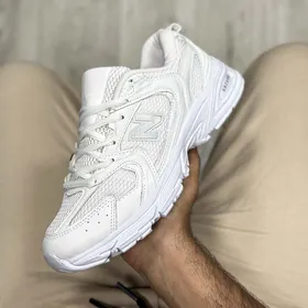 کتانی نیوبالانس 530 سفید مردانه زنانه رویه بافت- 530 new balance