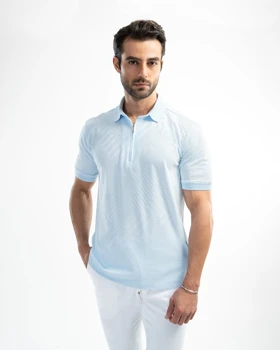 پولوشرت مردانه نیم زیپ کد 300/53