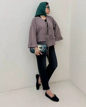 مانتو چین‌دار عروسکی پفکی