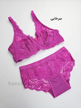 ست شورت و سوتین فنردار گیپور پانیذ