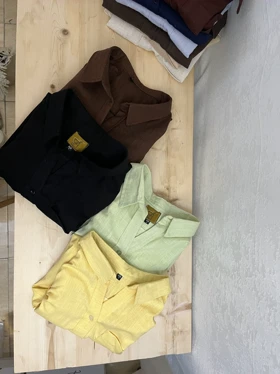 شومیز لینن تابستانی خنک زنانه مدل آلما کد 070