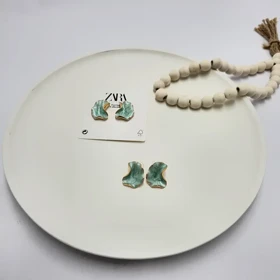 گوشواره زنانه میناکاری موج