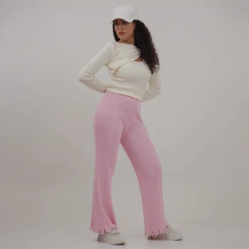 شلوار بافت پایین ریش