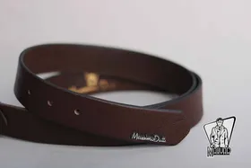 کمربند قهوه ای تیره MASSIMO DUTTI