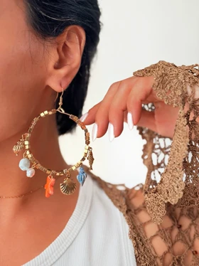 گوشواره حلقه‌ای چارم ساحلی