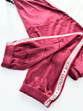 شلوار مخمل نوار دوزی Givenchy