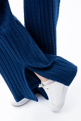 شلوار راسته بافت ژاکارد زنانه