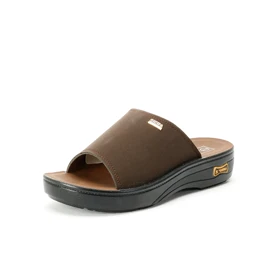 دمپایی چرم مردانه شیما مدل المطراش 117