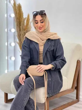 مانتو جین شش دکمه