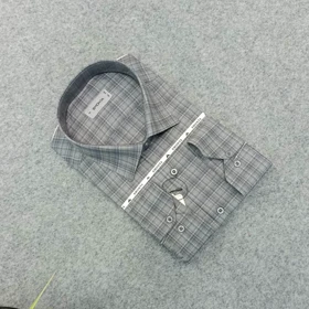 پیراهن چهارخونه مردانه قواره ازاد ( قواره کلاسیک ) _ استین بلند