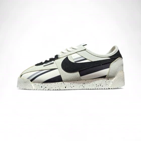 کتانی زنانه مدل نایک کورتز مشکی طوسی