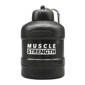 قیف پروتئین وی دو تیکه مدل Muscle Strength ظرفیت 100 میلی لیتر