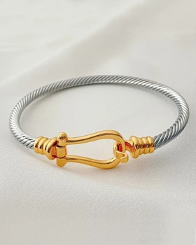 دستبند سفید طلایی فرد YSX