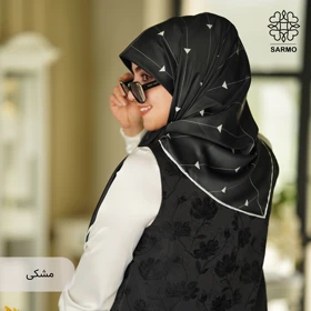 روسری ساتن ابریشم کجراه آفاق