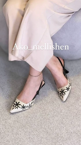 پاشنه کنف گلدوزی کد 6376