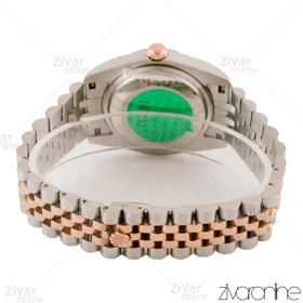 ساعت رولکس دیت جاست مردانه دورنگ رزگلد ایندکس نگین‌دار 103635