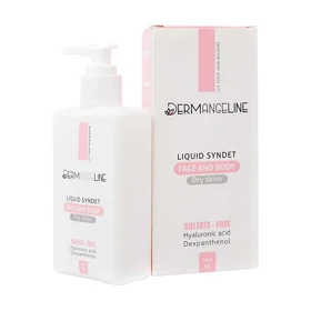 کرم ژل پاک کننده صورت و بدن پوست خشک درمنجلین 200 میل