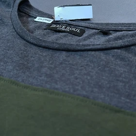 Size S-M تیشرت آستیندار اورجینال برند معتبر Brave Soul انگلیس