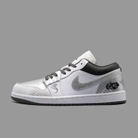 نایکی جردن 1 اسنیک سفید ساق کوتاه Nike Air Jordan 1 Low OG Snake White