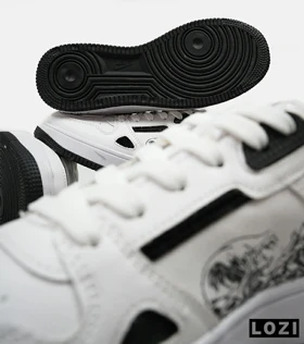 کفش کتانی مردانه سفید مشکی NIKE AirForce Draw