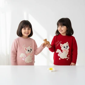 بلوز بافت دخترانه مدل پیشی