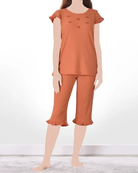 تیشرت و شلوارک پاپیون زنانه
