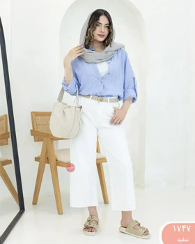 شلوار جین کراپ بگ 1747